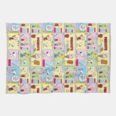 Charlie Brown, Snoopy & Sally | Eiscreme Geschirrtuch (Horizontal)