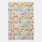 Charlie Brown, Snoopy & Sally | Eiscreme Geschirrtuch (Vertikal)