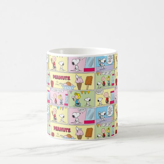Charlie Brown, Snoopy & Sally | Eiscreme Kaffeetasse (Mittel)