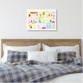 Charlie Brown, Snoopy & Sally | Eiscreme Leinwanddruck (Insitu (Schlafzimmer))