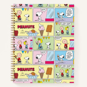 Charlie Brown, Snoopy & Sally   Eiscreme Notizblock