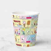 Charlie Brown, Snoopy & Sally | Eiscreme Pappbecher (Links)