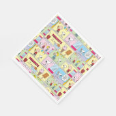 Charlie Brown, Snoopy & Sally | Eiscreme Serviette (Ecke)