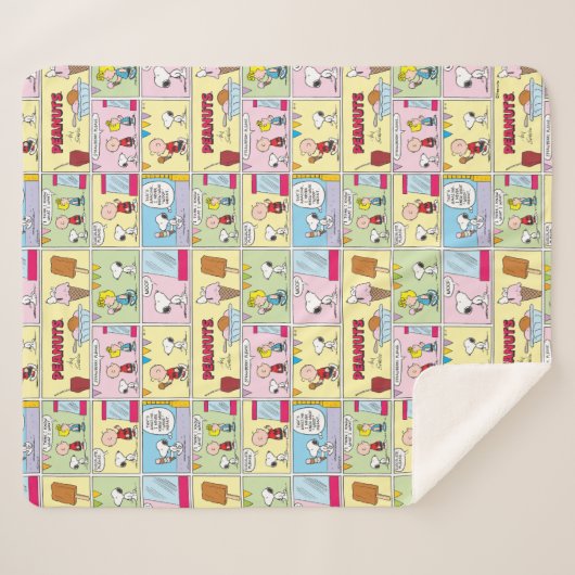 Charlie Brown, Snoopy & Sally | Eiscreme Sherpadecke (Vorderseite (Horizontal))