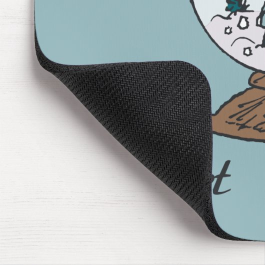 Charlie Brown Snow Globe Graphic - Let It Snow Mousepad (Ecke)