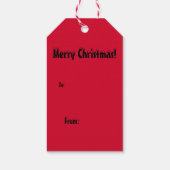 Charlie Brown Style Christmas Tree Geschenkanhänger (Rückseite)