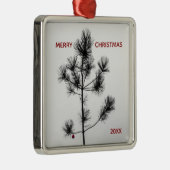 Charlie Brown Style Red Ornament Weihnachtsbaum (Rechts)