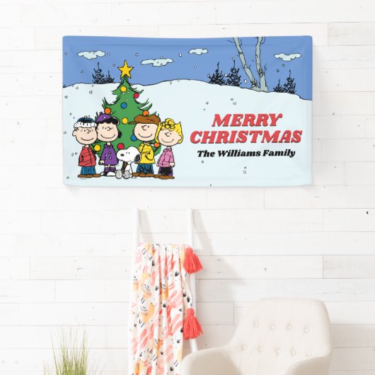 Charlie Brown und Freunde Weihnachten Banner (Insitu)