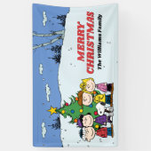 Charlie Brown und Freunde Weihnachten Banner (Vertikal)