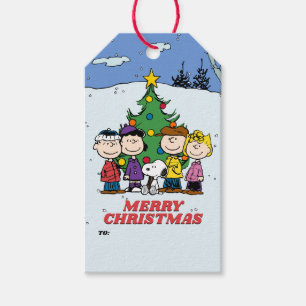Charlie Brown und Freunde Weihnachten Geschenkanhänger