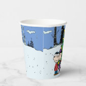 Charlie Brown und Freunde Weihnachten Pappbecher (Rechts)