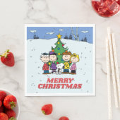 Charlie Brown und Freunde Weihnachten Serviette (Beispiel)