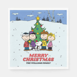 Charlie Brown und Freunde Weihnachten Serviette