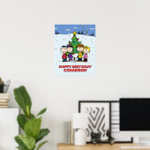 Charlie Brown und Freunde Winter zum Geburtstag Poster (Heimbüro)