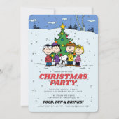 Charlie Brown und Friends Christmas Party Einladung (Vorderseite)