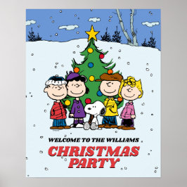 Charlie Brown und Friends Christmas Party Poster
