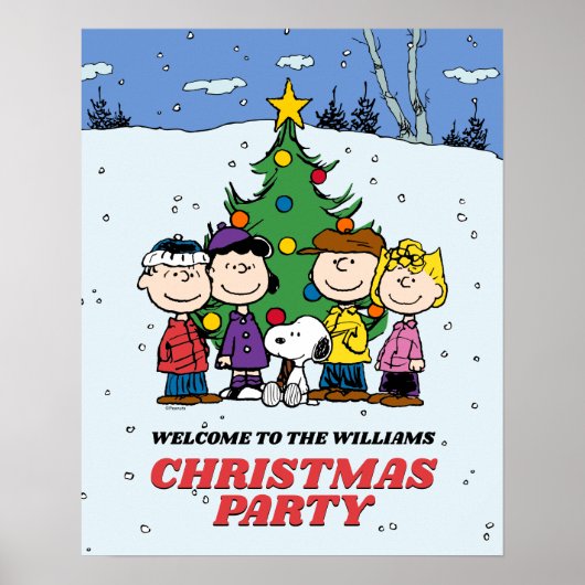 Charlie Brown und Friends Christmas Party Poster (Vorne)