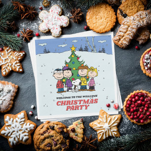 Charlie Brown und Friends Christmas Party Serviette
