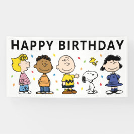 Charlie Brown und Gang Confetti Birthday Banner
