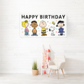 Charlie Brown und Gang Confetti Birthday Banner (Insitu)
