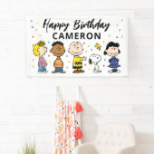 Charlie Brown und Gang Confetti Birthday Banner (Insitu)