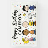 Charlie Brown und Gang Confetti Birthday Banner (Vertikal)