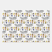 Charlie Brown und Gang Confetti Birthday Geschenkpapier Set (Vorderseite 2)