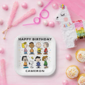 Charlie Brown und Gang Confetti Birthday Pappteller (Party)