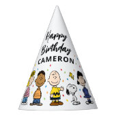 Charlie Brown und Gang Confetti Birthday Partyhütchen (Vorderseite)