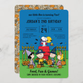 Charlie Brown und Gang Halloween 2. Geburtstag Einladung (Vorne/Hinten)
