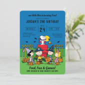 Charlie Brown und Gang Halloween 2. Geburtstag Einladung (Stehend Vorderseite)