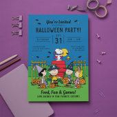 Charlie Brown und Gang Halloween-Party Einladung