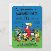 Charlie Brown und Gang Halloween-Party Einladung (Vorderseite)