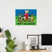 Charlie Brown und Gang Halloween-Party Poster (Heimbüro)