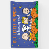 Charlie Brown und Gang Pumpkin 1. Geburtstag Banner (Vertikal)