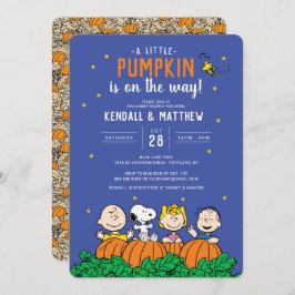 Charlie Brown und Gang Pumpkin Baby Shower Einladung