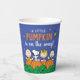 Charlie Brown und Gang Pumpkin Baby Shower Pappbecher
