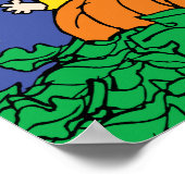 Charlie Brown und Gang Pumpkin Baby Shower Poster (Ecke)