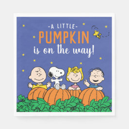 Charlie Brown und Gang Pumpkin Baby Shower Serviette