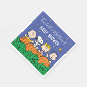 Charlie Brown und Gang Pumpkin Baby Shower Serviette (Ecke)