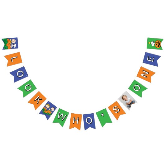 Charlie Brown und Gang Pumpkin Erster Geburtstag Wimpelkette (Alle)