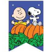 Charlie Brown und Gang Pumpkin Erster Geburtstag Wimpelkette (Erste Fahne)