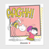 Charlie Brown und Lucy Football Comic Graphic Aufkleber (Blatt)