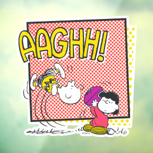 Charlie Brown und Lucy Football Comic Graphic Fensteraufkleber
