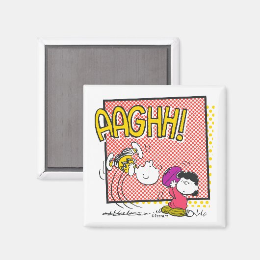Charlie Brown und Lucy Football Comic Graphic Magnet (Vorderseite/Rückseite)