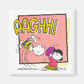 Charlie Brown und Lucy Football Comic Graphic Magnet (Vorne)