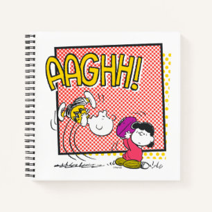 Charlie Brown und Lucy Football Comic Graphic Notizblock
