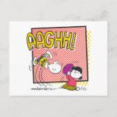 Charlie Brown und Lucy Football Comic Graphic Postkarte (Vorderseite)