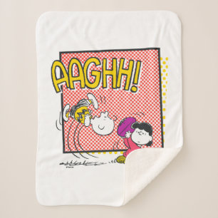 Charlie Brown und Lucy Football Comic Graphic Sherpadecke