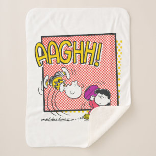 Charlie Brown und Lucy Football Comic Graphic Sherpadecke